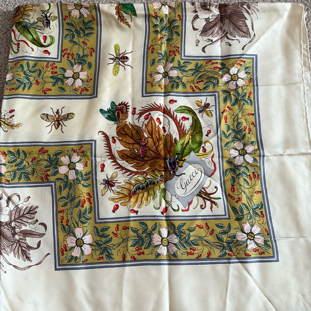 Vintage Gucci silk scarf